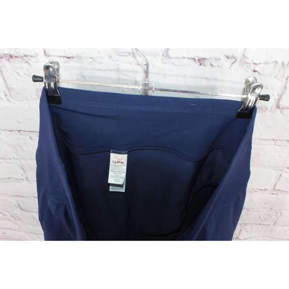 LL Bean Shaping Swimwear Swim Skirt Darkest Navy Size 14 - Picture 10 of 11